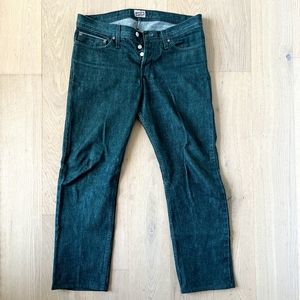 Green Selvedge Denim - Weird Guy Fit